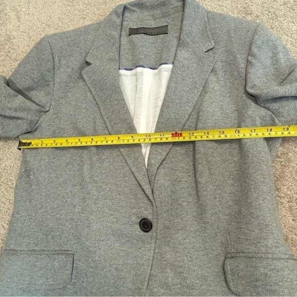 Zara Gray oversized single breasted blazer jacket Sz XL - Picture 12 of 14